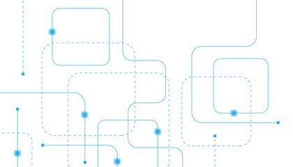 Abstract futuristic technology background. Technology background with crossed lines and dots.