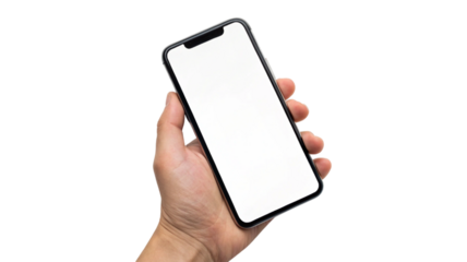 smartphone mockup, mobile phone, blank screen mobile, technology device, phone in hand, gadget display, white background phone, modern smartphone, isolated phone, app screen