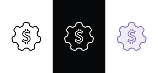Finance icon . Containing loan, cash, saving, financial goal, profit, budget, mutual fund, earning money and revenue icons.