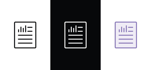 Accounting icons. outline thin line icons such as ledger, profit, accounting, accounting. Report vector icon