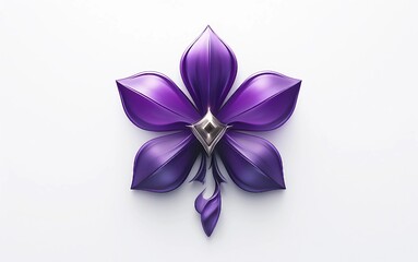 Naklejka premium Sleek Modern Badge Symbolizing Lupus Warrior Strength Isolated on White Background.