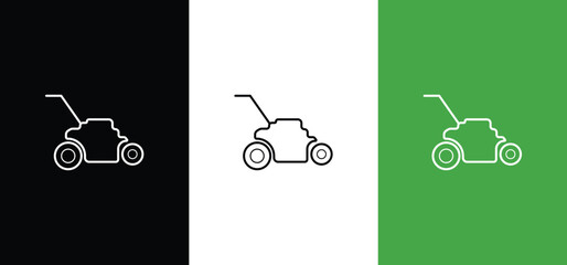 lawn mower logo vector Template