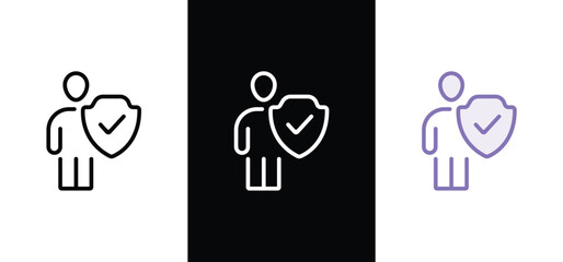 Health insurance concept icon illustration contain benefit, healthcare, prevention, insurance policy, insurer and aid.