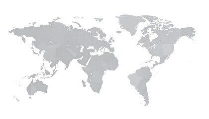 Naklejka premium World Map Illustration - Global Geography and Cartography.