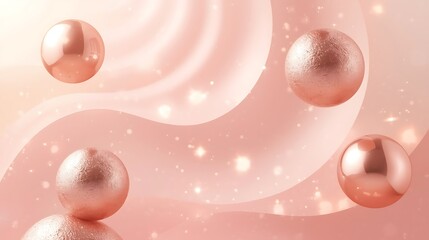 Snowflakes on a pink background.