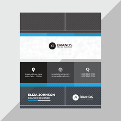 Modern Professional Business Card, Creative And Simple Business Visiting Card, Business Card Design Template 