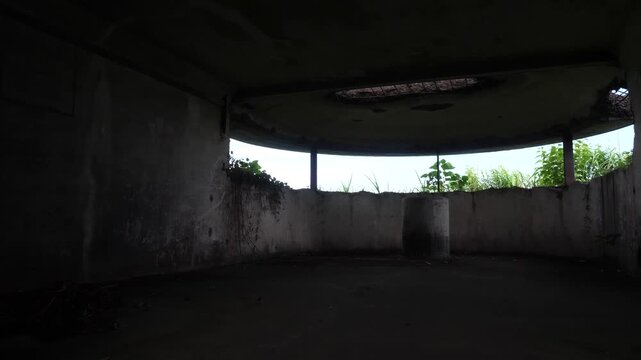 鶴御崎自然公園展望ブリッジ、建造物内からの風景