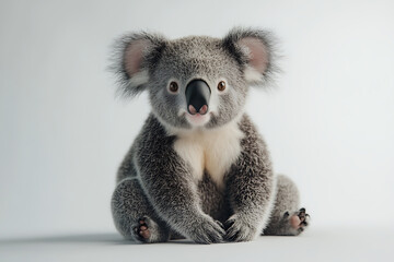 Adorable koala portrait, a furry friend for your project, bringing nature's charm and cuddly appeal to your creative designs and presentations
