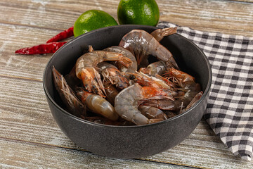 Fresh raw prawn for cooking