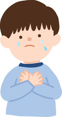 Fototapeta premium A child with a broken heart