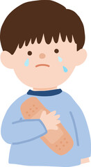 A child with a broken heart