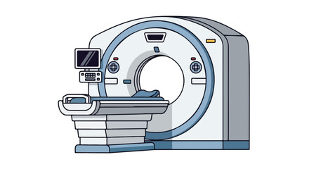 Illustrative Computed Tomography Scanner, a pivotal tool in modern medical diagnostics and imaging used for detailed analysis 79 characters