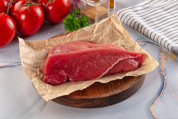 Raw beef meat fillet piece