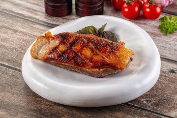 Roasted duck breast fillet meat