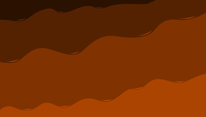 Abstract wavy chocolate background with smooth cocoa tones. Perfect for dessert design, bakery posters, and sweet-themed templates.
