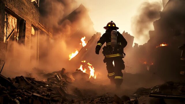 Orange toned outdoor character action scenes