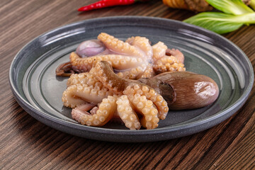 Delicous raw octopus for cooking
