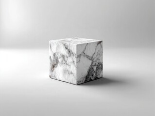 Elegant stone pedestal ideal for architecture, product, or interior renders.