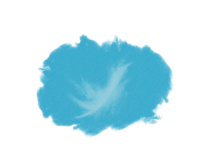 Soft blue watercolor paint splash with smooth gradient and cloud-like texture on white background. Perfect for digital art, graphic design, and modern abstract backgrounds. Minimal artistic brush 