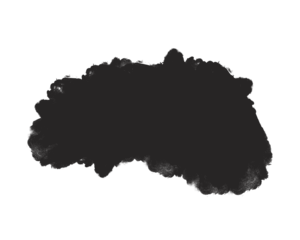 Black watercolor brush stroke with rough edges and bold texture on white background. Perfect for abstract design, ink art, and creative graphic elements. Modern artistic paint stain backdrop.