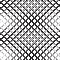 Abstract seamless geometric quatrefoil pattern.