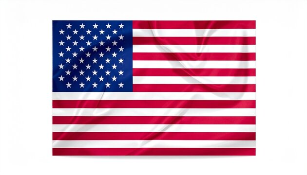 The national flag of the United States of America