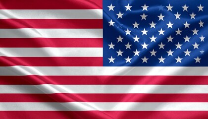 Naklejka premium A close-up view of the United States national flag