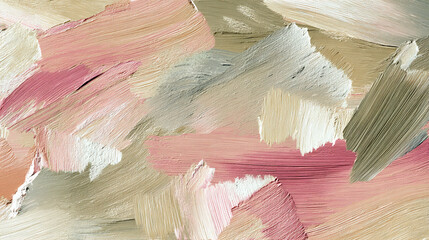 ピンク グリーン 油絵 テクスチャ 素材
