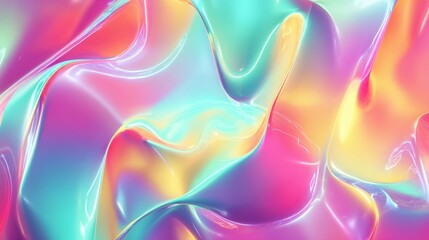 Colorful Holographic Abstract Background