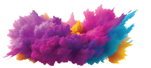 Abstract colorful watercolor splash with vivid brush stroke texture and rainbow paint splatter background for creative poster, greeting card, and modern artistic concept design