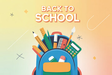 Get ready for school days with this vibrant backpack filled with supplies, inspiring creativity, learning, and academic success for students of all ages