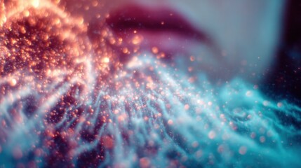 Exploring vibrant textures and colors in abstract art with fluid movement