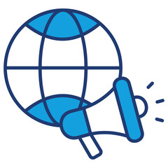 Marketing Blue Icon