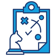 Strategy Blue Icon