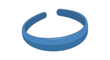 Stylish Blue Headband Accessory with Smooth Surface and Simple Design Headwear Fashionable Elegance Accent Comfort Hairdo Tool Minimalist Beauty