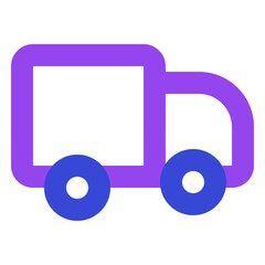 shipping and delivery twotone icon set