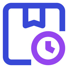 shipping and delivery twotone icon set