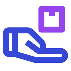 shipping and delivery twotone icon set