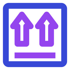 shipping and delivery twotone icon set