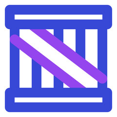shipping and delivery twotone icon set