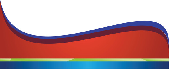 Obraz premium Abstract Wavy Design Element with Gold and Blue Accents in Modern Style