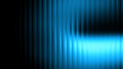 Vibrant neon glass refraction background with glowing blue light effect and smooth motion blur cyber pattern.