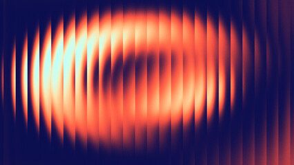 Vibrant neon glass refraction background with glowing orange light effect and smooth motion blur cyber pattern.