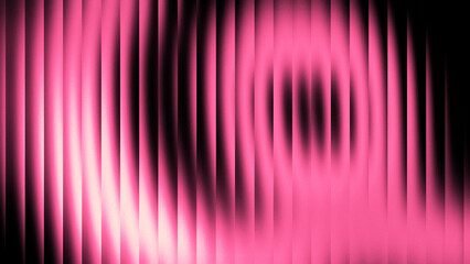 Vibrant neon glass refraction background with smooth motion blur and distorted pink ribbed light effect.