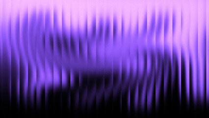 Vibrant neon glass refraction background with a distorted cyber ribbed pattern and glowing purple and orange light effect.