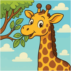 giraffe in a savannah