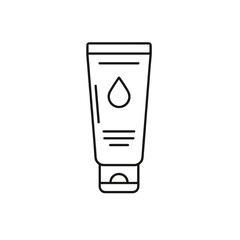 Acne spot treatment cream tube, dermatology vector