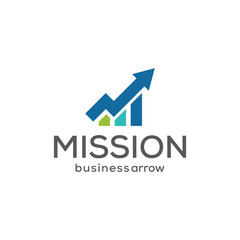 Mission business arrow direction abstract vector and logo design, or template office business icon of company or corporate identity symbol concept.