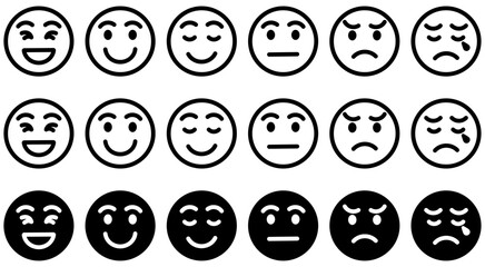 感情のアイコンイラストセット