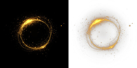 PNG Starry Overlay with White Particles on Transparent Background © POLINA